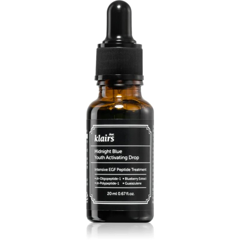 Dear Klairs Midnight Blue Youth Activating Drop aktiváló szérum a bőr fiatalításáért 20 ml