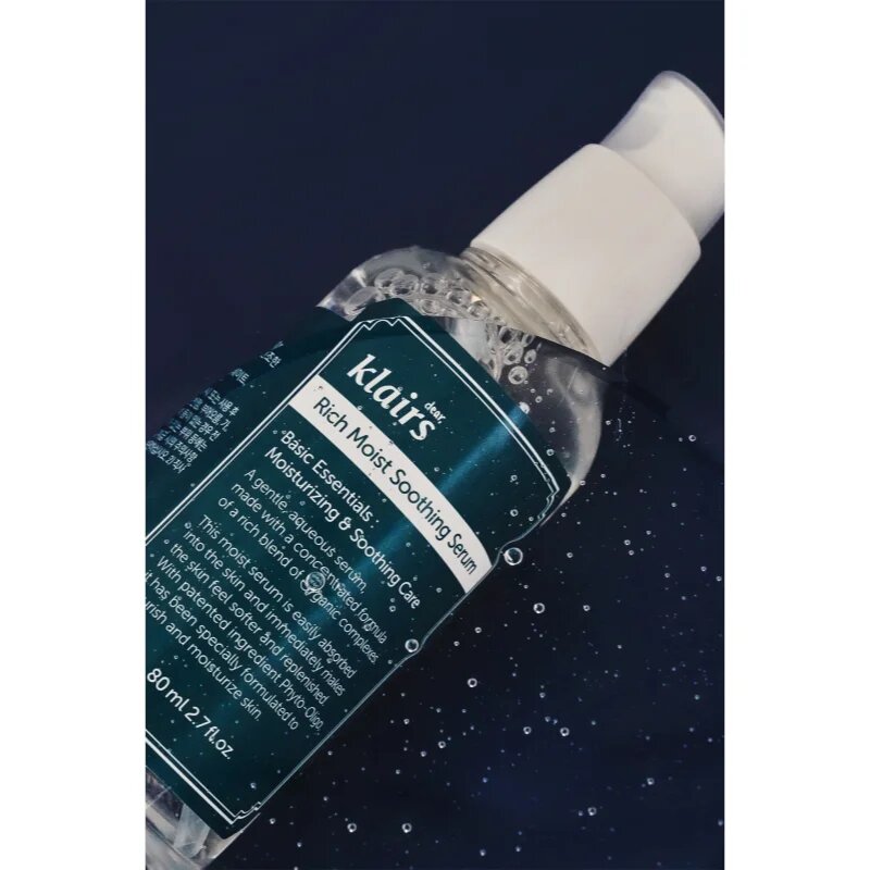 Dear Klairs Rich Moist Soothing Serum nyugtató arcszérum hidratáló hatással 80 ml