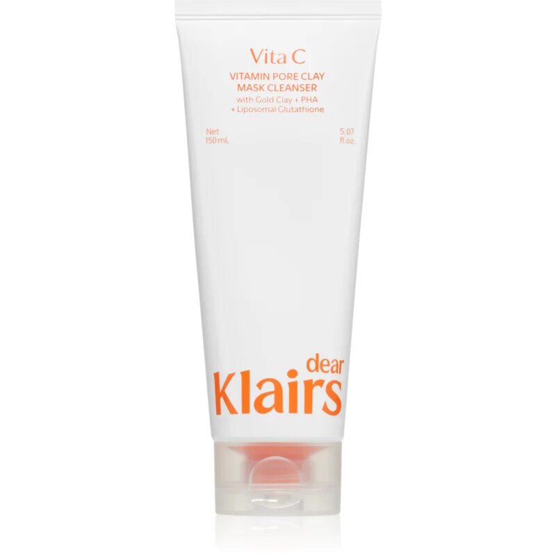 Dear Klairs Vitamin Pore Clay Mask Cleanser hidratáló tisztító hab az élénk bőrért 150 ml