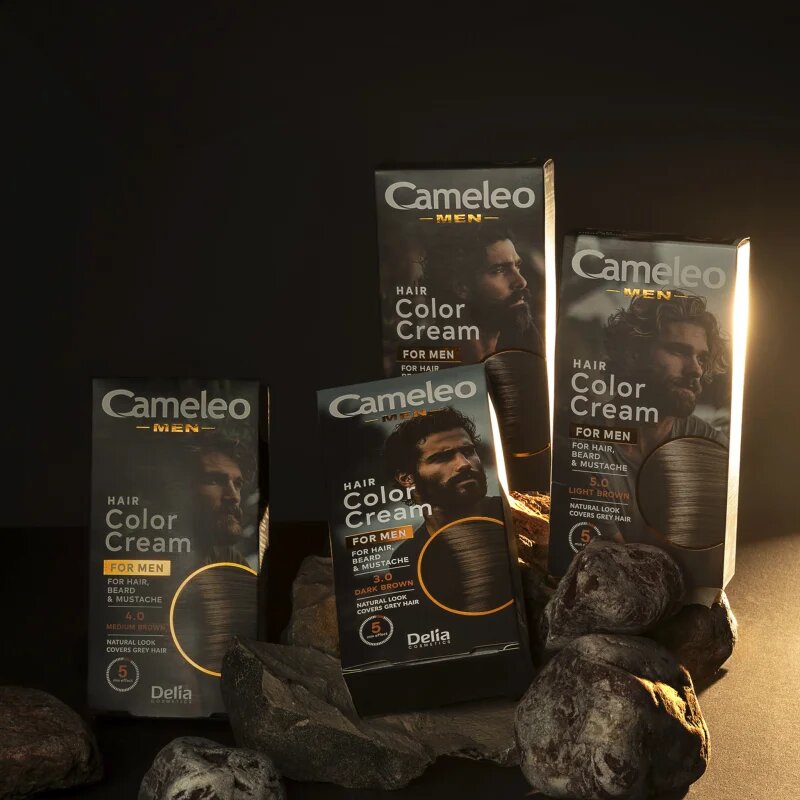 Delia Cosmetics Cameleo Men hajfesték árnyalat 1.0 Black 30 ml