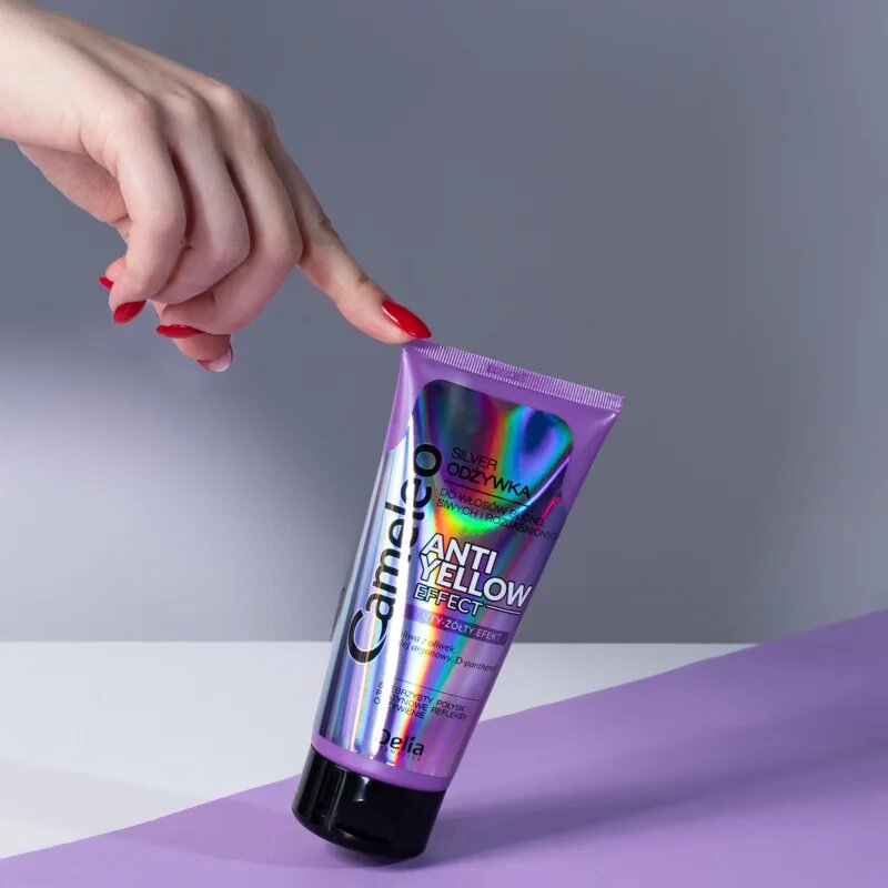 Delia Cosmetics Cameleo Silver kondicionáló szőke és ősz hajra semlegesíti a sárgás tónusokat 200 ml