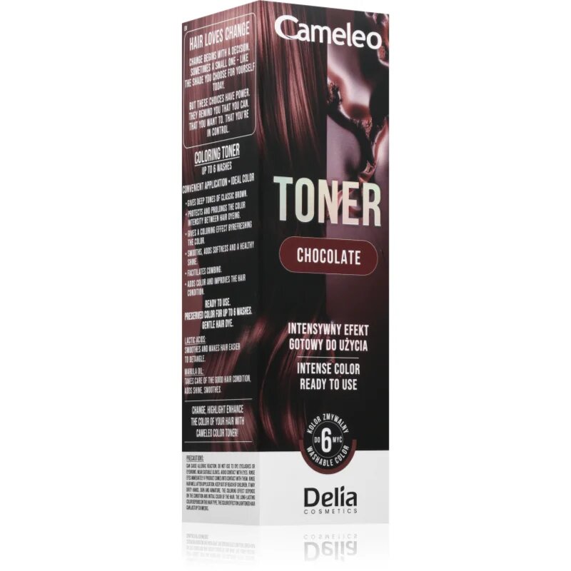 Delia Cosmetics Cameleo Toner színes festék hajra árnyalat Chocolate 75 ml