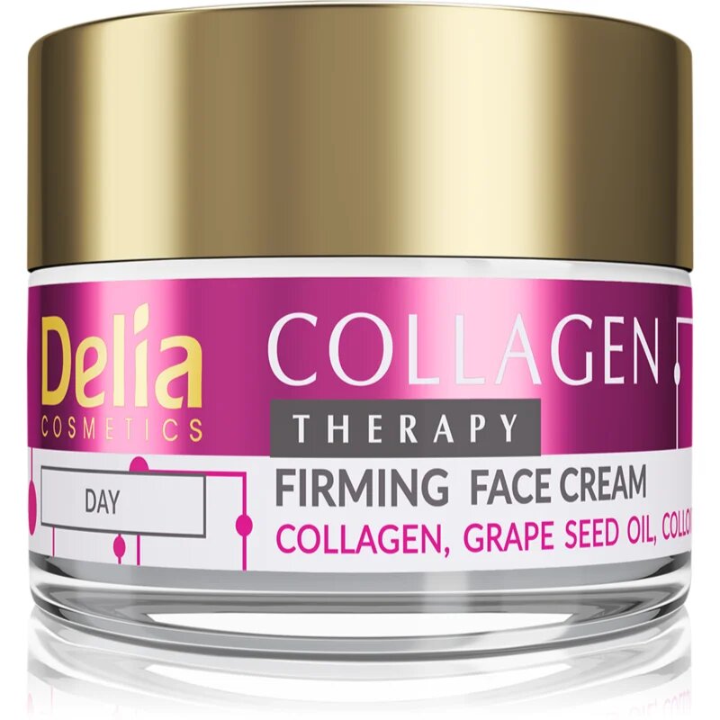 Delia Cosmetics Collagen Therapy hidratáló és feszesítő nappali krém kollagénnel 50 ml
