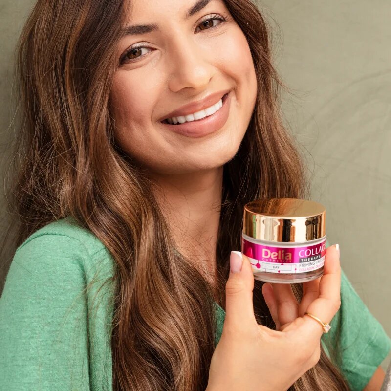 Delia Cosmetics Collagen Therapy hidratáló és feszesítő nappali krém kollagénnel 50 ml