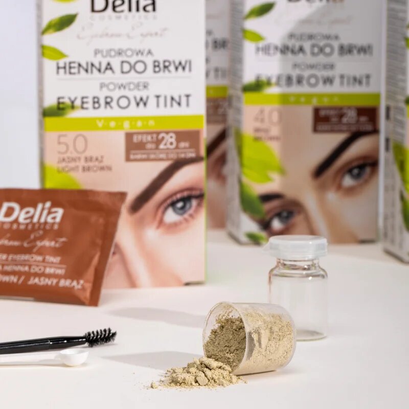 Delia Cosmetics Eyebrow Expert tonizáló szemöldökfesték árnyalat 4.0 Brown 4 g