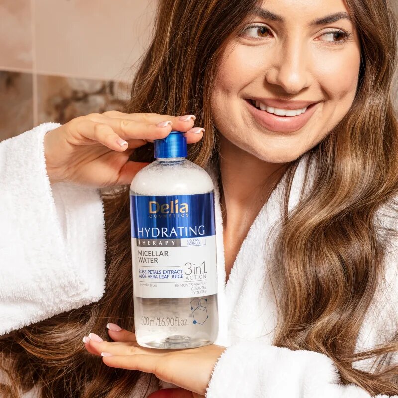 Delia Cosmetics Hydrating Therapy micellás víz 3 az 1-ben 500 ml