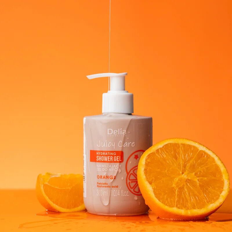 Delia Cosmetics Juicy Care Orange hidratáló tusoló gél 300 ml