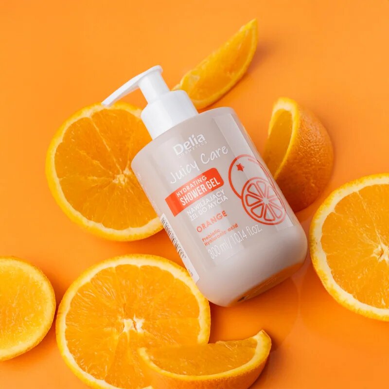 Delia Cosmetics Juicy Care Orange hidratáló tusoló gél 300 ml