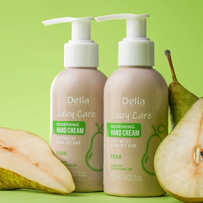 Delia Cosmetics Juicy Care Pear tápláló krém kézre 120 ml