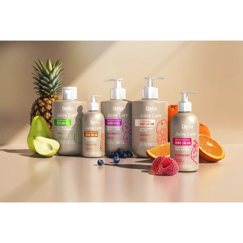 Delia Cosmetics Juicy Care Pear tápláló testpeeling 300 ml