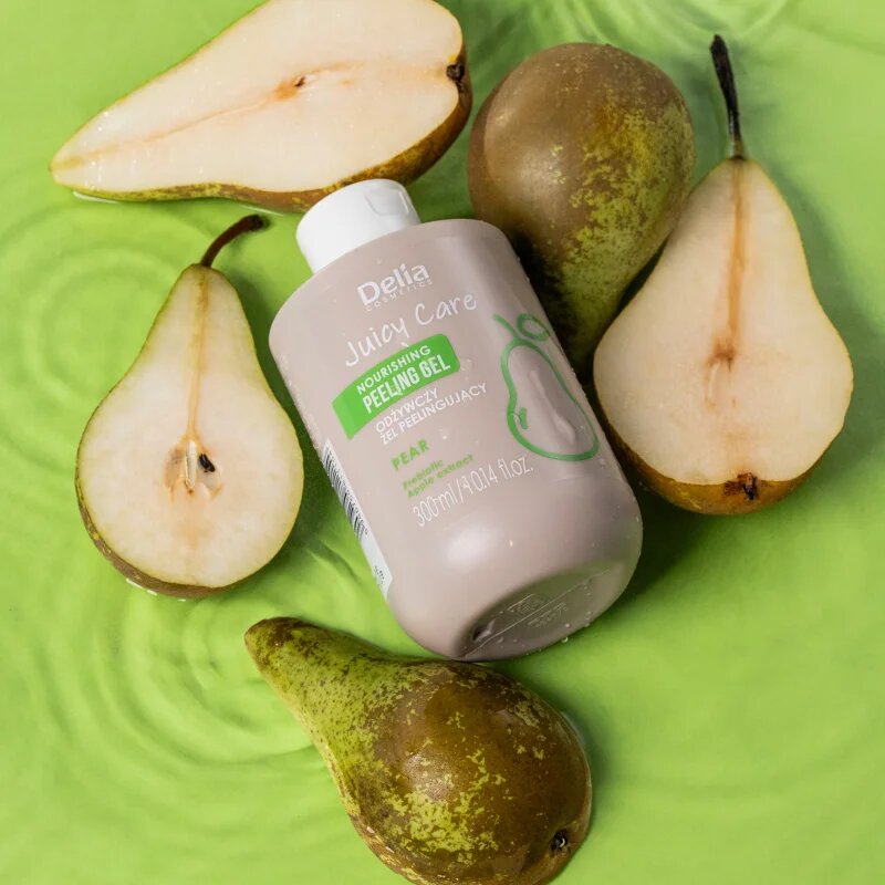 Delia Cosmetics Juicy Care Pear tápláló testpeeling 300 ml