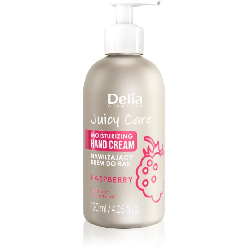 Delia Cosmetics Juicy Care Raspberry hidratáló kézkrém 120 ml