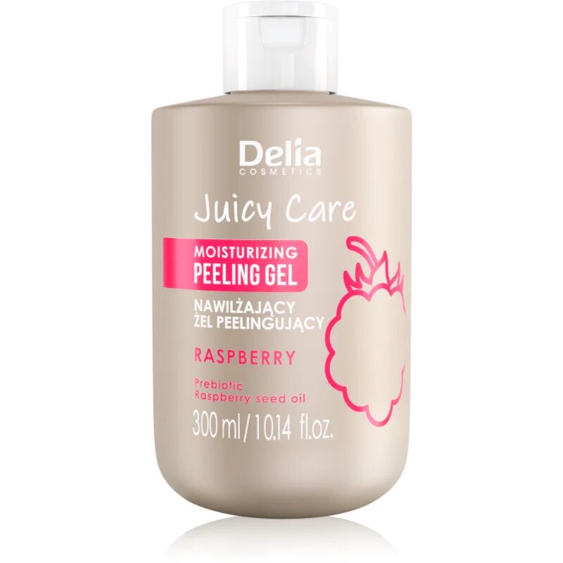 Delia Cosmetics Juicy Care Raspberry hidratáló testpeeling 300 ml