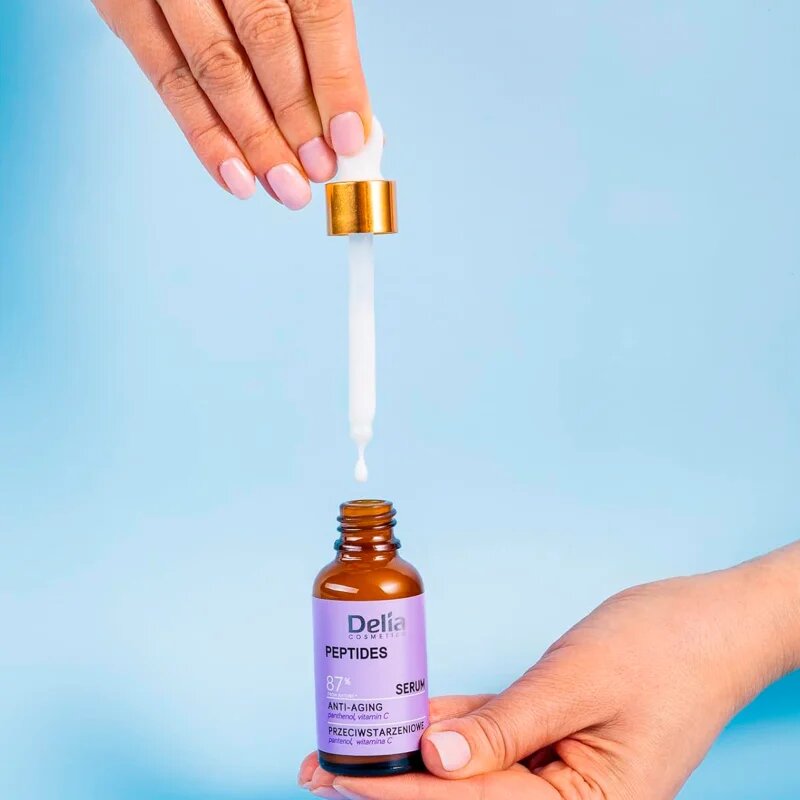 Delia Cosmetics Peptides öregedés elleni arcszérum arcra nyakra és dekoltázsra 30 ml