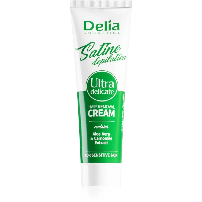 Delia Cosmetics Satine Depilation Ultra-Delicate szőrtelenítő krém az érzékeny bőrre