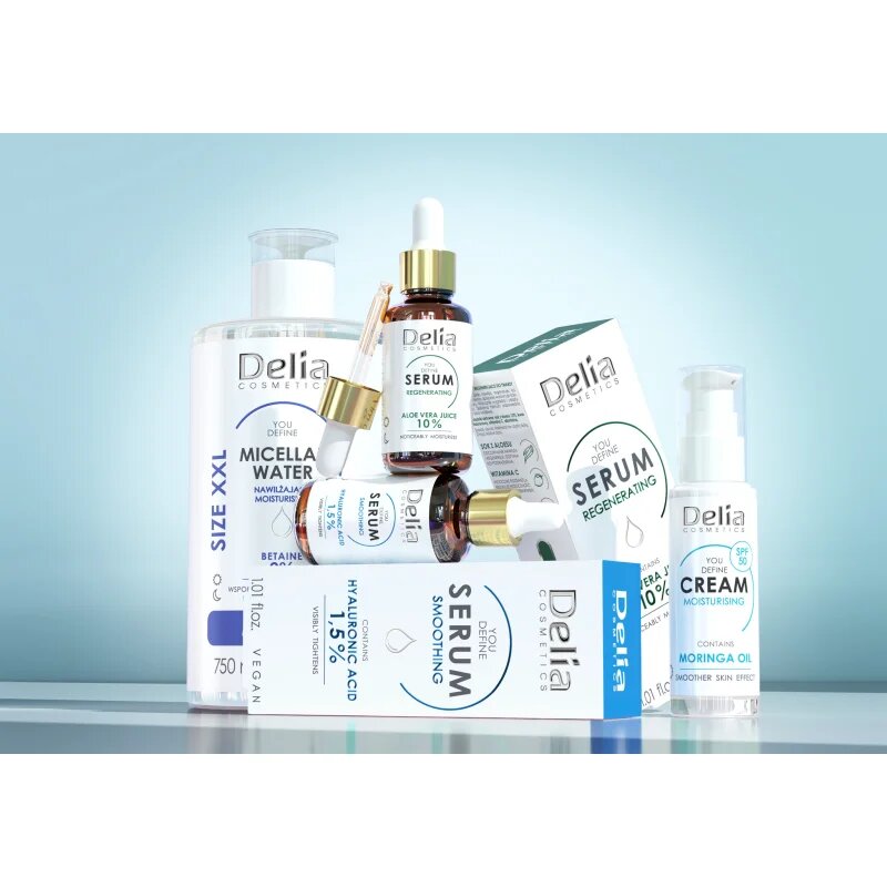 Delia Cosmetics You Define tisztító micellás víz hidratáló hatással 750 ml