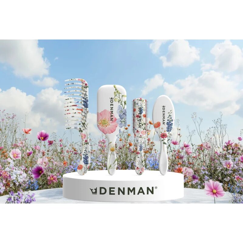 Denman Floral Fantasies D81M Style & Shine Brush hajkefe 1 db