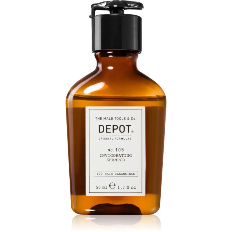 Depot 100 HAIR CLEANSING NO. 105 INVIGORATING SHAMPOO erősítő sampon hajhullás ellen 50 ml