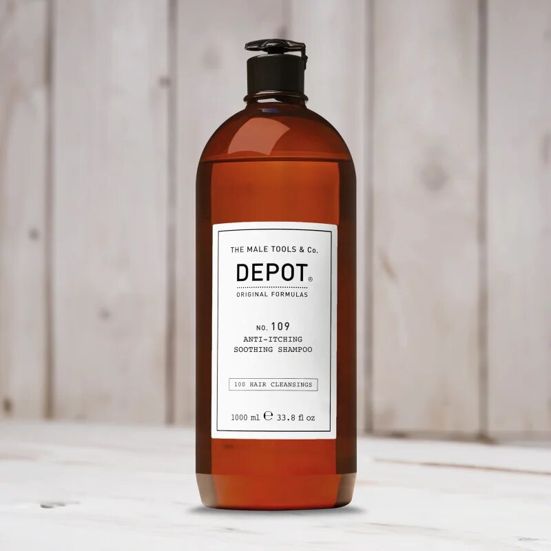 Depot 100 HAIR CLEANSING NO. 109 ANTI-ITCHING SOOTHING SHAMPOO nyugtató sampon irritáció és viszketés ellen 1000 ml