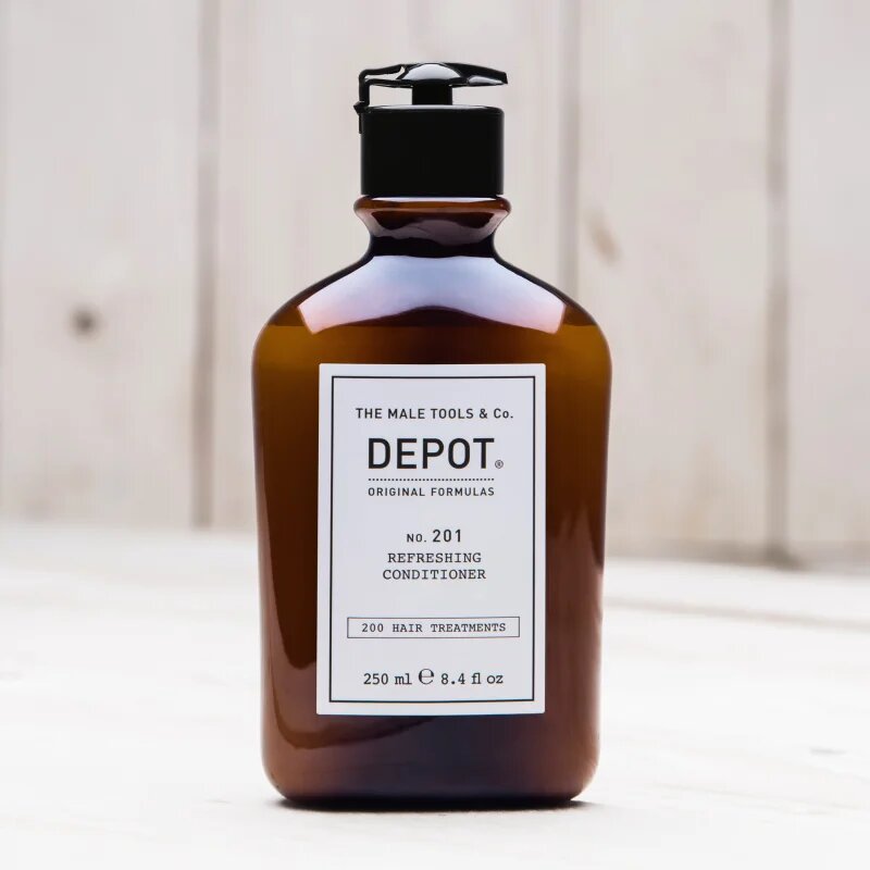 Depot 200 HAIR TREATMENTS NO. 201 REFRESHING CONDITIONER hidratáló kondicionáló a fénylő és selymes hajért 250 ml