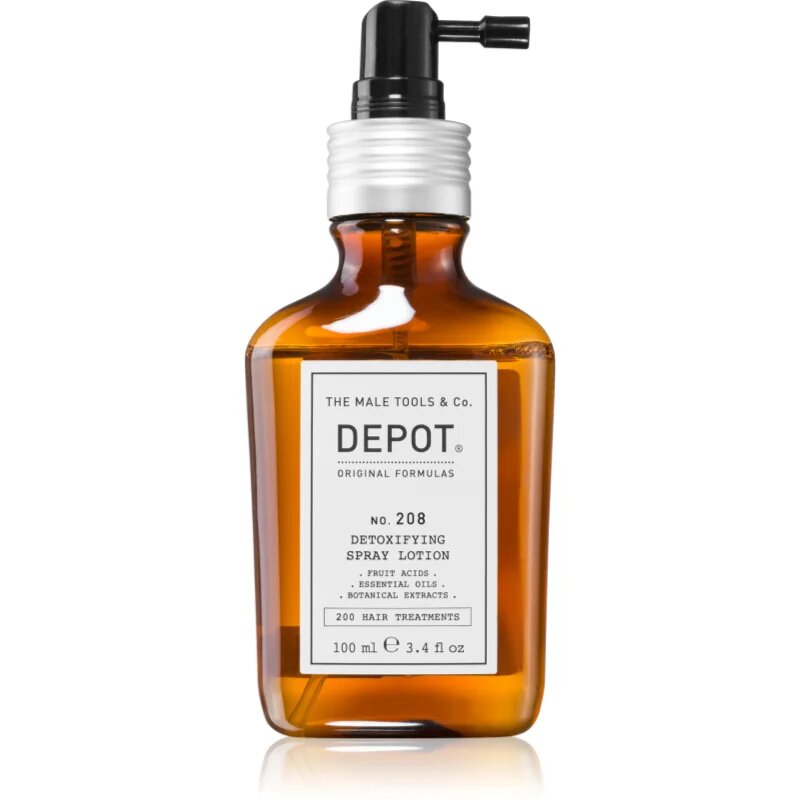 Depot 200 HAIR TREATMENTS NO. 208 DETOXIFYING SPRAY LOTION méregtelenítő kúra fejbőrre 100 ml