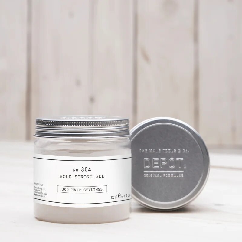 Depot 300 HAIR STYLING NO. 304 HOLD STRONG GEL vizes hatású hajzselé 200 ml