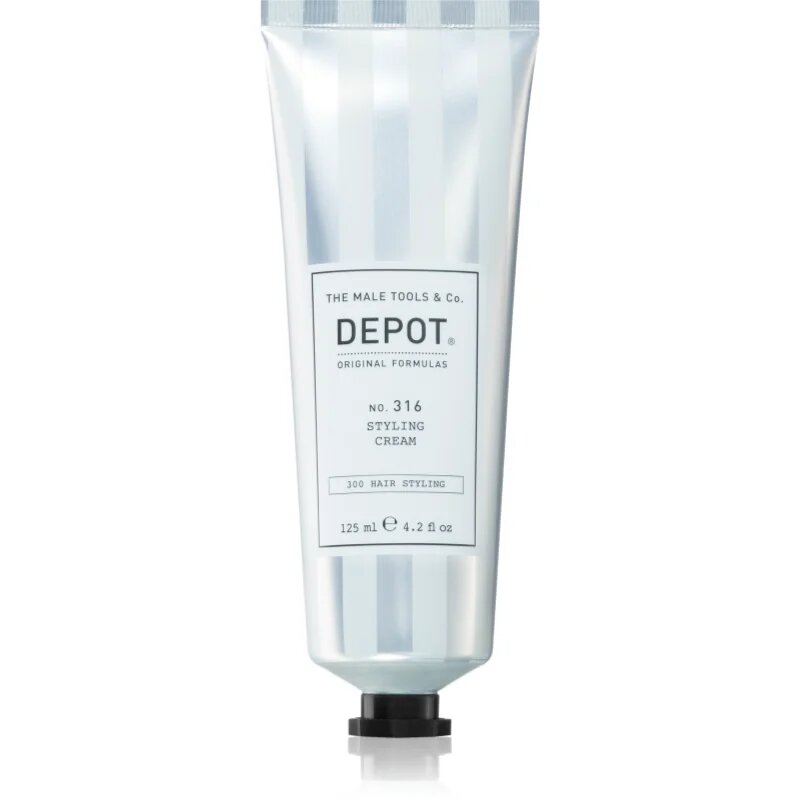 Depot 300 HAIR STYLING NO. 316 STYLING CREAM közepes erősségű formázó krém a haj természetes csillogásáért 125 ml