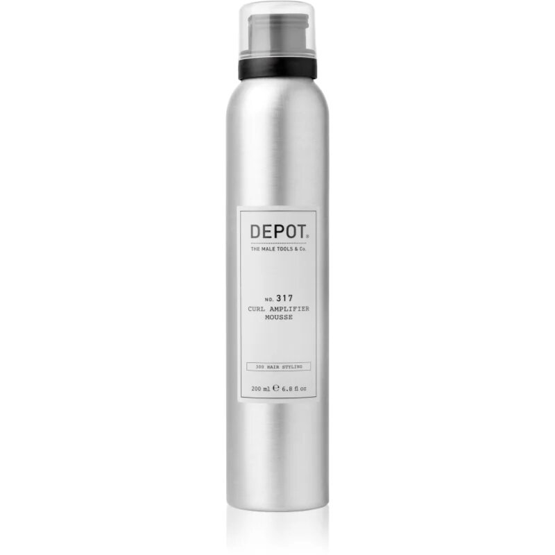 Depot 300 HAIR STYLING NO. 317 CURL AMPLIFIER MOUSSE hajhab a hullámos haj kiemeléséért az alakért és formáért 200 ml
