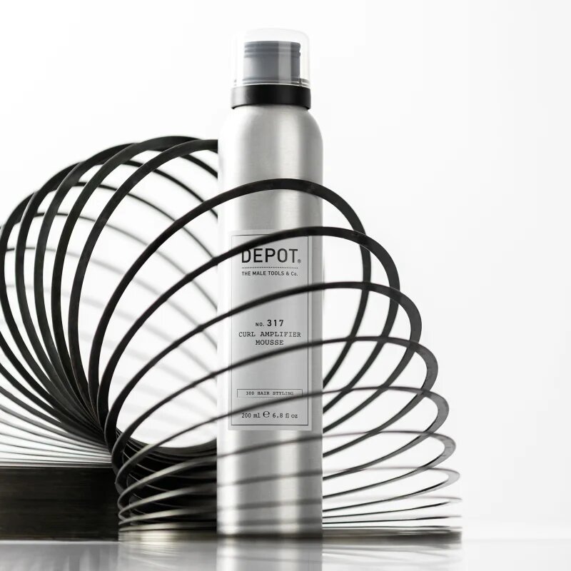 Depot 300 HAIR STYLING NO. 317 CURL AMPLIFIER MOUSSE hajhab a hullámos haj kiemeléséért az alakért és formáért 200 ml