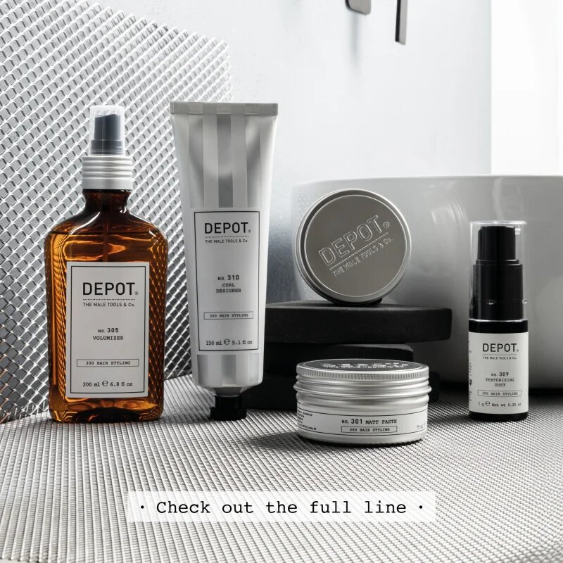 Depot 300 HAIR STYLING NO. 317 CURL AMPLIFIER MOUSSE hajhab a hullámos haj kiemeléséért az alakért és formáért 200 ml