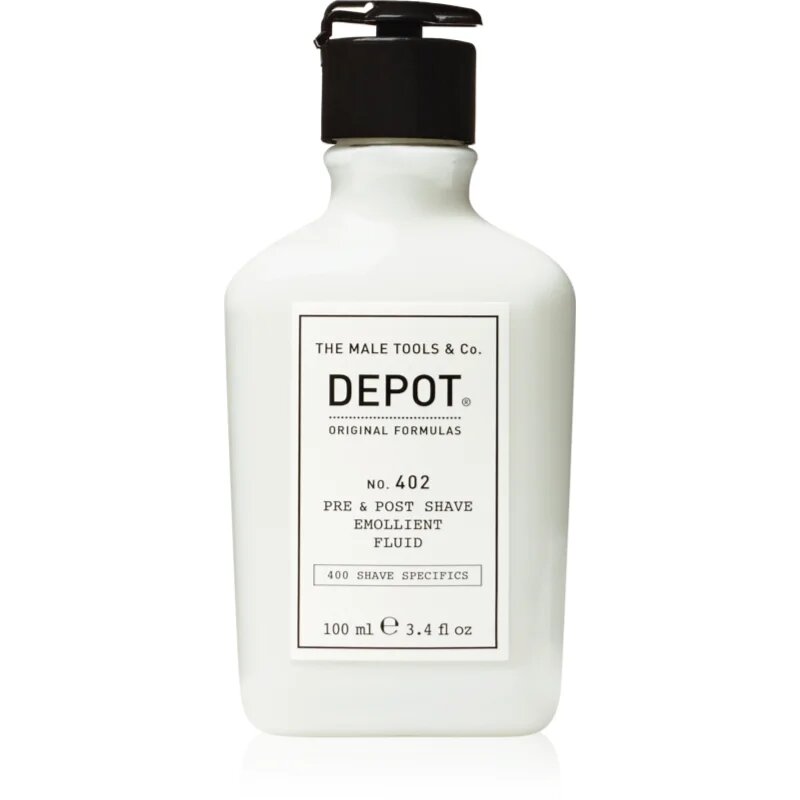 Depot 400 SHAVE SPECIFICS NO. 402 PRE & POST SHAVE EMOLLIENT FLUID balzsam borotválkozás után 100 ml