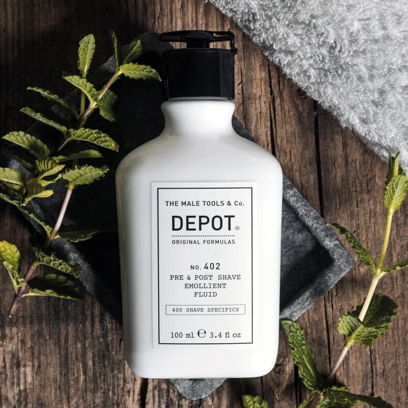 Depot 400 SHAVE SPECIFICS NO. 402 PRE & POST SHAVE EMOLLIENT FLUID balzsam borotválkozás után 100 ml