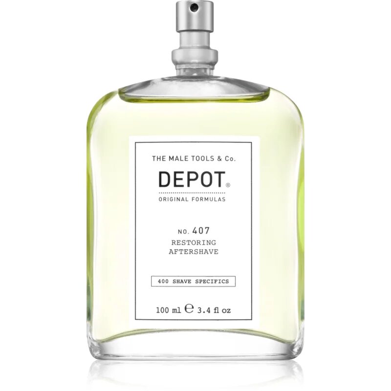 Depot 400 SHAVE SPECIFICS NO. 407 RESTORING AFTERSHAVE frissítő borotválkozás utáni víz 100 ml