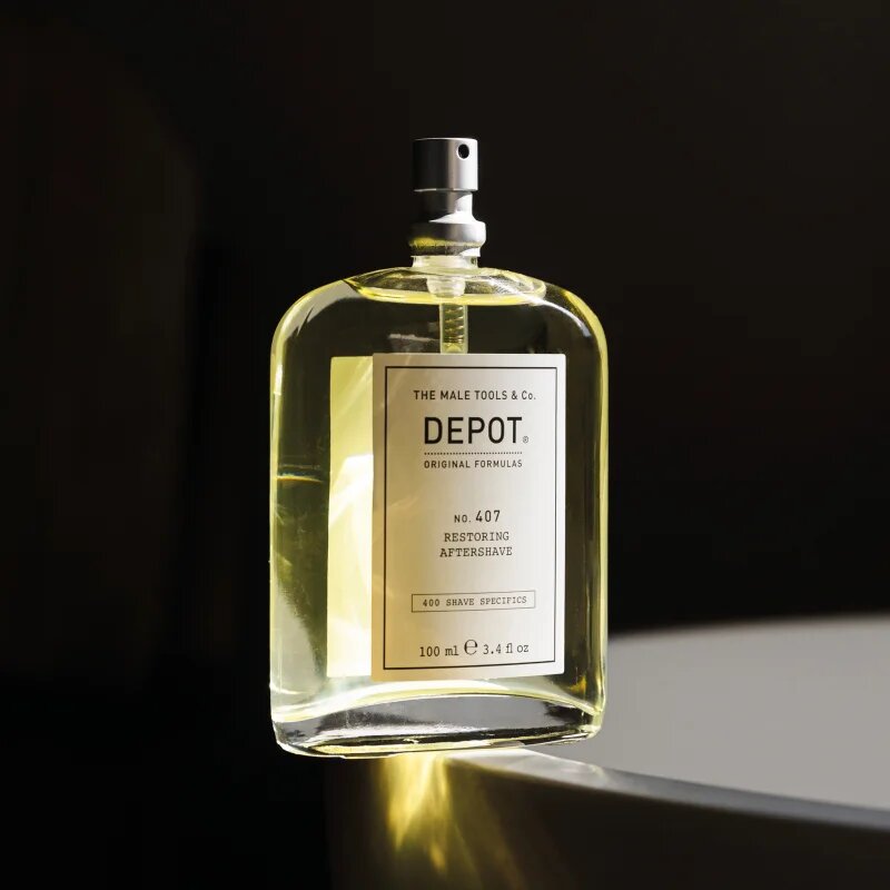 Depot 400 SHAVE SPECIFICS NO. 407 RESTORING AFTERSHAVE frissítő borotválkozás utáni víz 100 ml