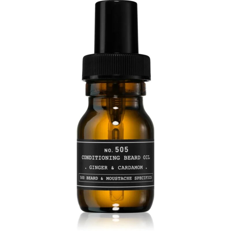Depot 500 BEARD & MOUSTACHE SPECIFICS NO. 505 CONDITIONING BEARD OIL szakáll olaj Ginger & Cardamom 30 ml