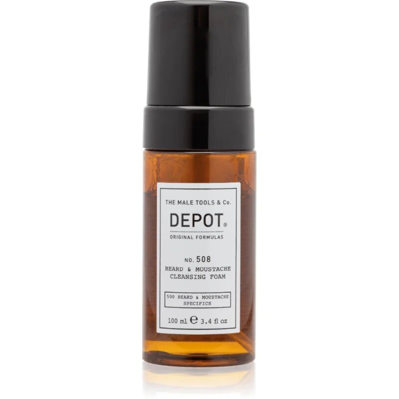 Depot 500 BEARD & MOUSTACHE SPECIFICS NO. 508 BEARD & MOUSTACHE CLEANSING FOAM tisztító hab szakállra 100 ml