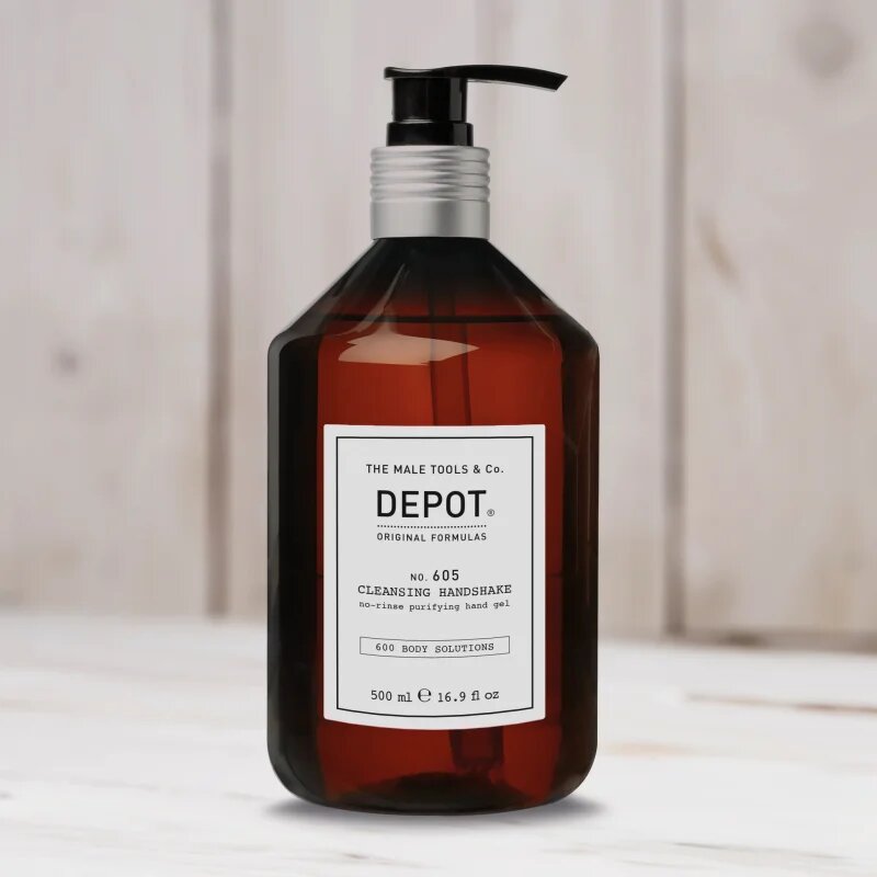 Depot 600 BODY SOLUTIONS NO. 605 CLEANSING HAND SHAKE tisztító gél kézre 500 ml