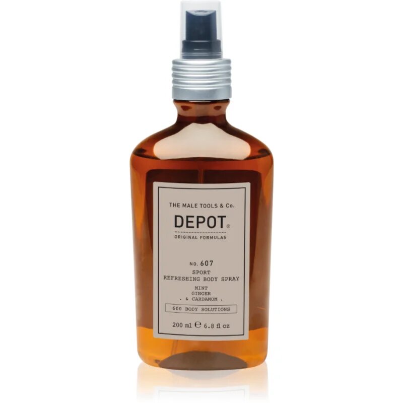 Depot 600 BODY SOLUTIONS NO. 607 SPORT REFRESHING BODY SPRAY frissítő test spray uraknak 200 ml