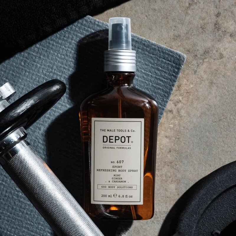 Depot 600 BODY SOLUTIONS NO. 607 SPORT REFRESHING BODY SPRAY frissítő test spray uraknak 200 ml