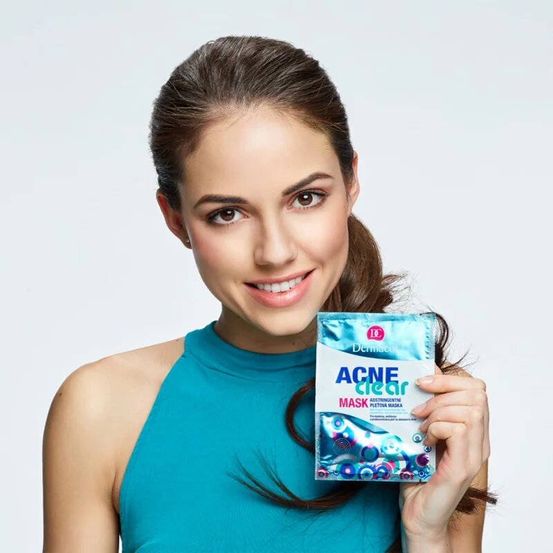 Dermacol Acne Clear arcmaszk problémás és pattanásos bőrre 2x8 g