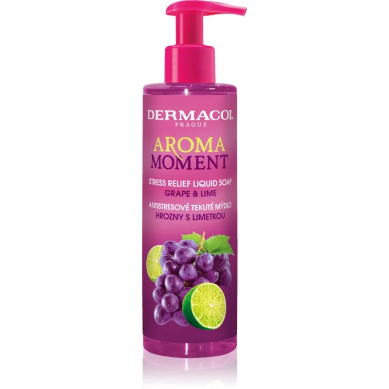 Dermacol Aroma Moment Grape & Lime antistressz folyékony szappan 250 ml
