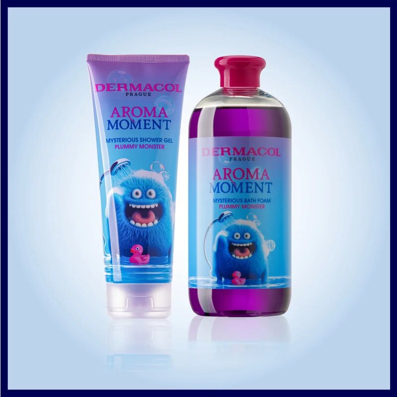 Dermacol Aroma Moment Plummy Monster ajándékszett gyermekeknek Plum
