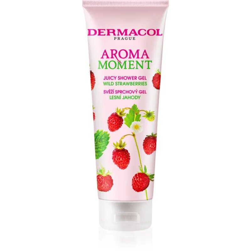 Dermacol Aroma Moment Wild Strawberries friss tusfürdő gél 250 ml