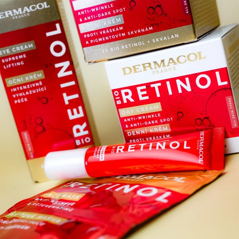 Dermacol Bio Retinol fiatalító krém a szem és az ajak körvonalára 15 ml
