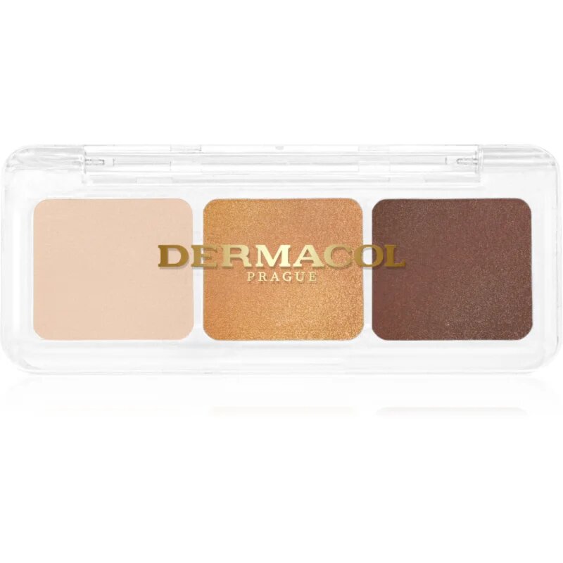 Dermacol Compact Trio szemhéjfesték paletta árnyalat 3 Golden Sands 4.2 g