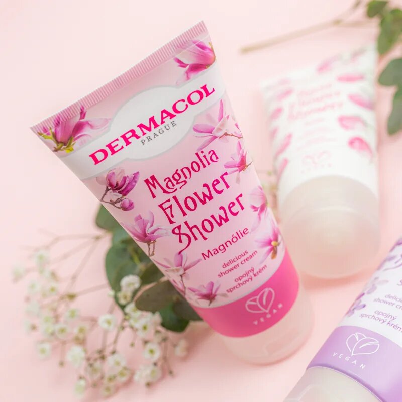 Dermacol Flower Care Magnolia finom tusolókrém virág illattal 200 ml