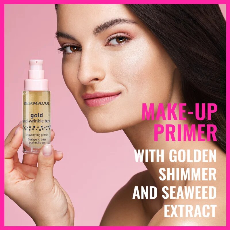 Dermacol Gold Egységesítő sminkalap a ráncok ellen 20 ml