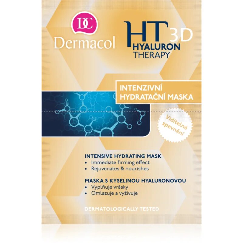 Dermacol Hyaluron Therapy 3D intenzív hidratáló maszk hialuronsavval 16 g