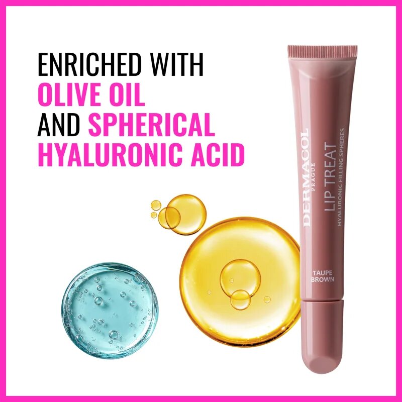 Dermacol Lip Treat hidratáló ajakfény árnyalat 2 Cinnamon Glaze (Vanilla & Cinnamon) 10 ml