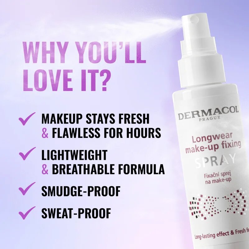 Dermacol Longwear Make-up Fixing Spray sminkfixáló spray 100 ml